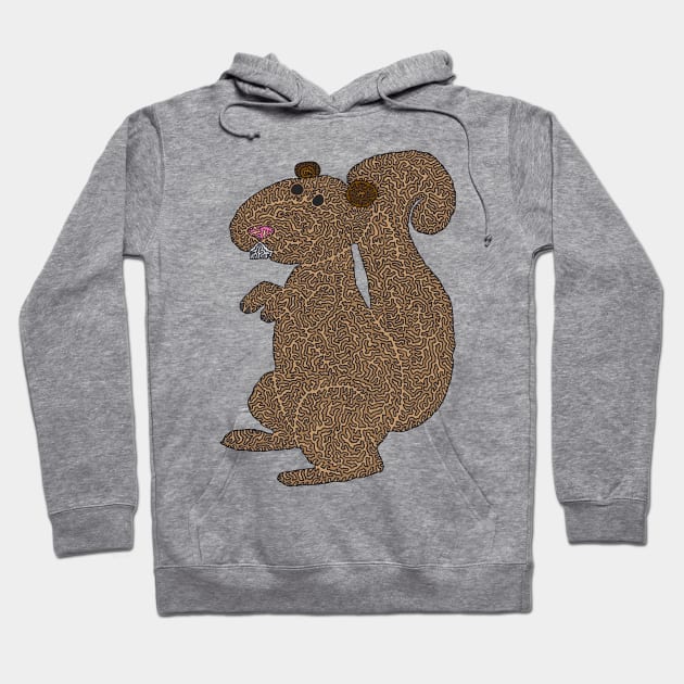 Squirrel! Hoodie by NightserFineArts